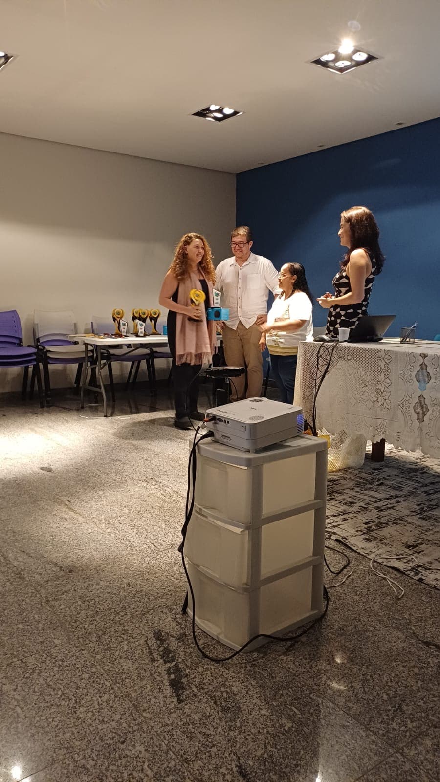 Participantes durante atividade da Olimpíada Brasileira de Geoinformação